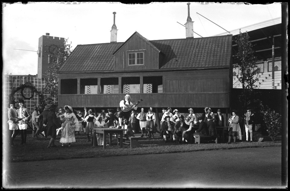 Bellman, Stockholms Stadion 1918. Föreställningsbild - SMV - SS003