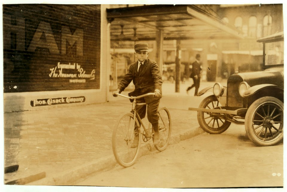Ben Collins, 515 N. Walnut St. Been working steady for Mackay Telegraph Co. for 1 month. 13 years old. Says he makes $5 a week. LOC nclc.04031