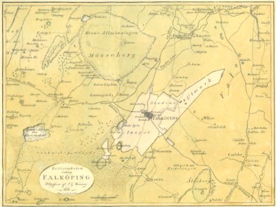 Belägenheten omkring Falköping (Werming 1816)