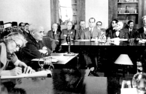 Ben-Gurion at Anglo-American Committee photo