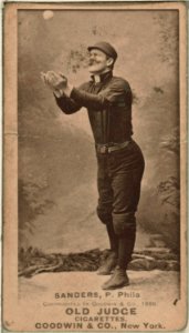 Ben Sanders, Philadelphia Quakers, baseball card portrait LCCN2008678484