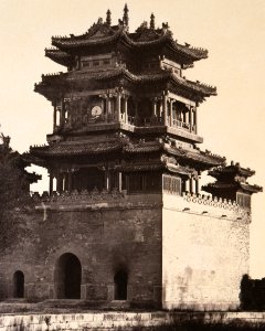 Belvedere of the God of Literature, Summer Palace, Beijing, 6–18 October, 1860 (cropped)