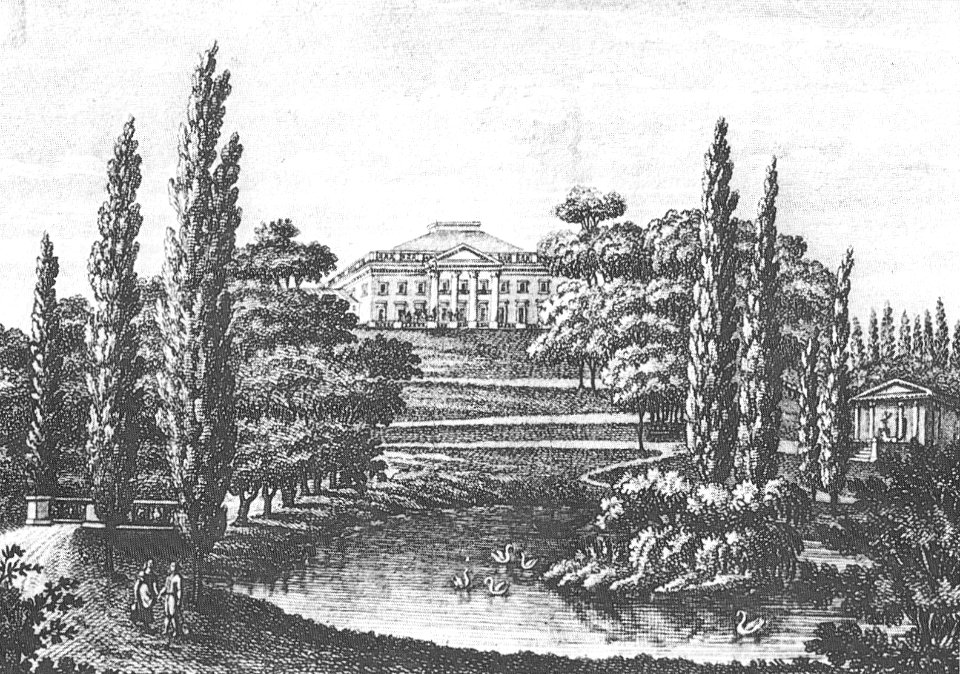 Belweder od strony Łazienek 1825