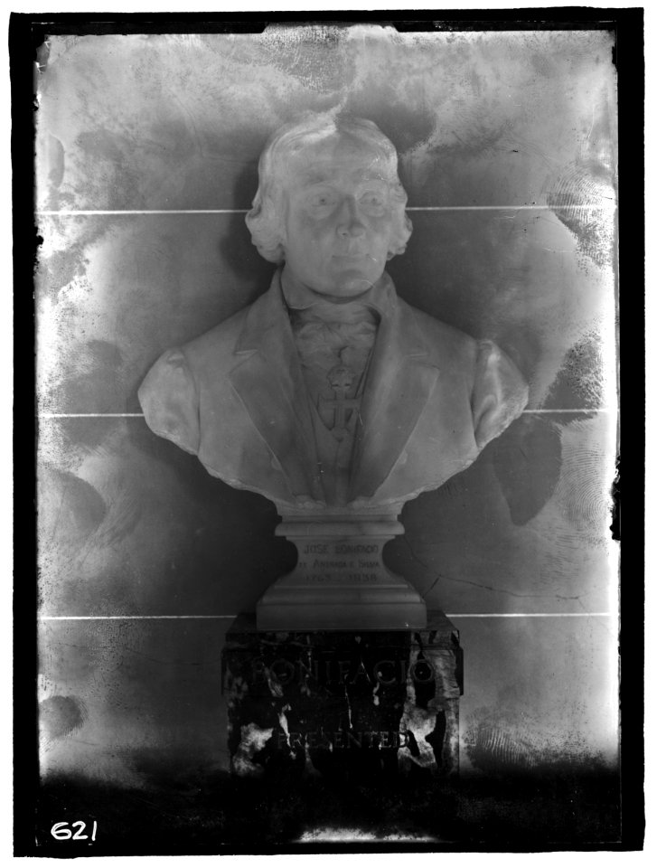 BENEFACIO, JOSE DE ANDREDA SILVA. BRAZILIAN PRIEST. BUST IN HALL OF PATRIOTS, PAN AMERICAN UNION LCCN2016863475
