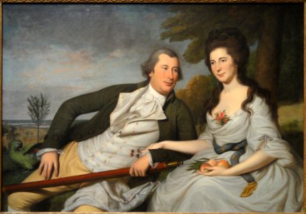 Benjamin and Eleanor Ridgely Laming by Charles Willson Peale, 1788, oil on canvas - National Gallery of Art, Washington - DSC00050 photo