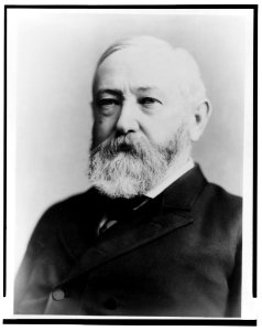 Benjamin Harrison, half-length portrait, seated, facing slightly left LCCN2014648290