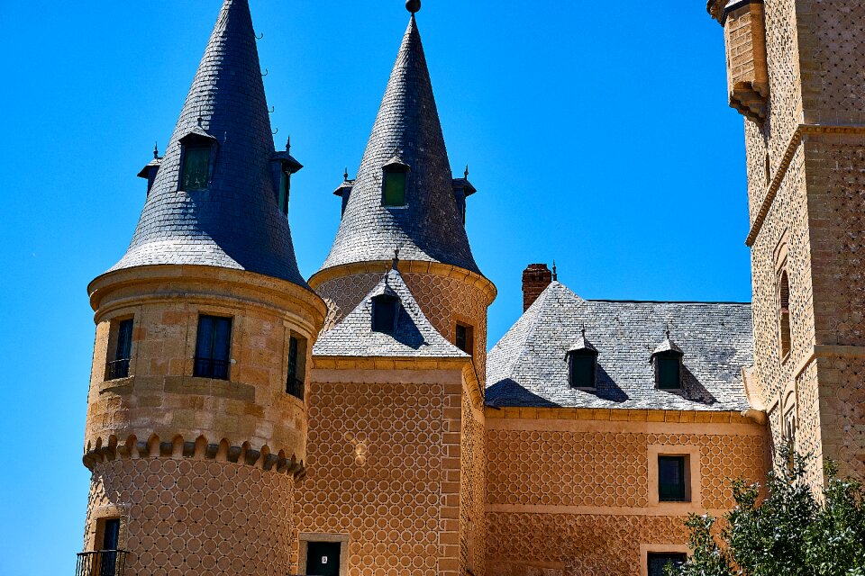 Castle wall tower