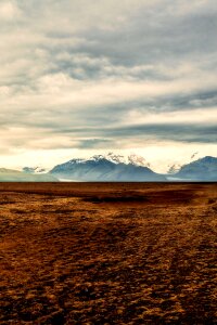 Mountains snow sunrise photo