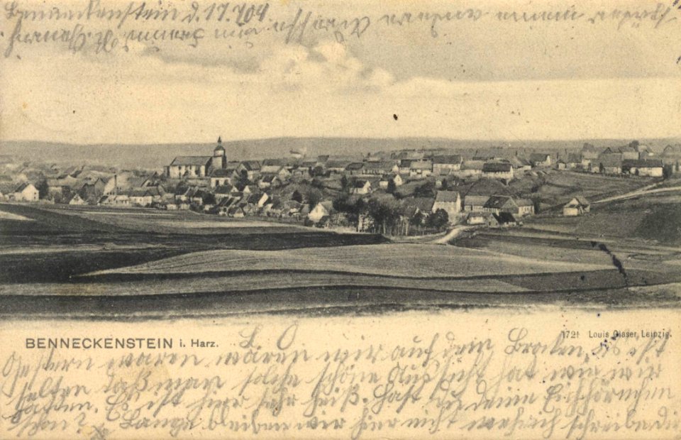 Benneckenstein (Harz), Sachsen-Anhalt - Stadtansicht (Zeno Ansichtskarten)