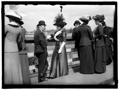 BENNING RACES. AUGUST BELMONT AND MRS. DONALD CAMERON LCCN2016863660