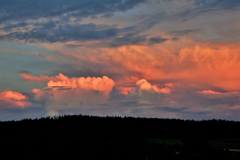 Afterglow landscape sunset