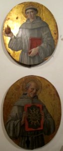 Benvenuto di giovanni, sant'antonio da padova e san bernardino da siena