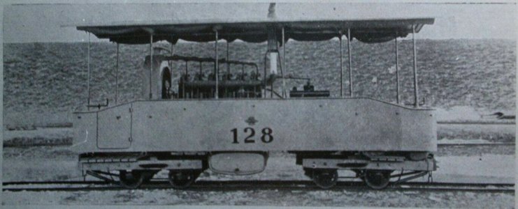 Benzin-elektrischer Feldbahn-Generator-Wagen Nr. 128