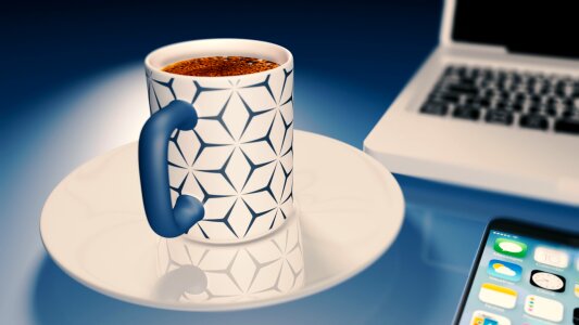 Coffee mug office cup 3d model photo