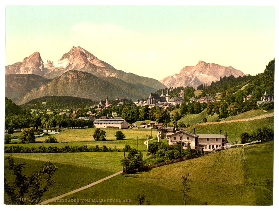 Berchtesgaden from Malerhugel, Upper Bavaria, Germany-LCCN2002696210