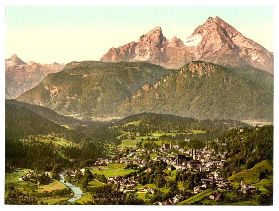 Berchtesgaden from Metzenleiten Upper Bavaria, Germany-LCCN2002696209