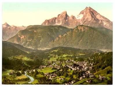 Berchtesgaden from Metzenleiten Upper Bavaria, Germany-LCCN2002696209