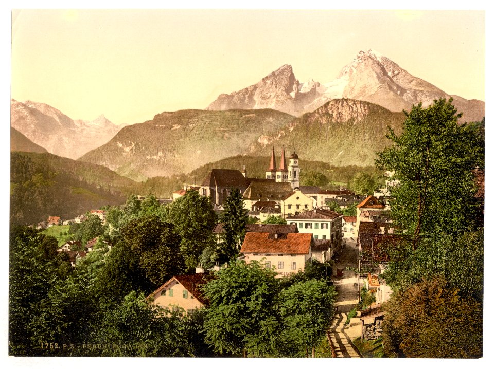 Berchtesgaden with Waltzmann, Upper Bavaria, Germany-LCCN2002696211