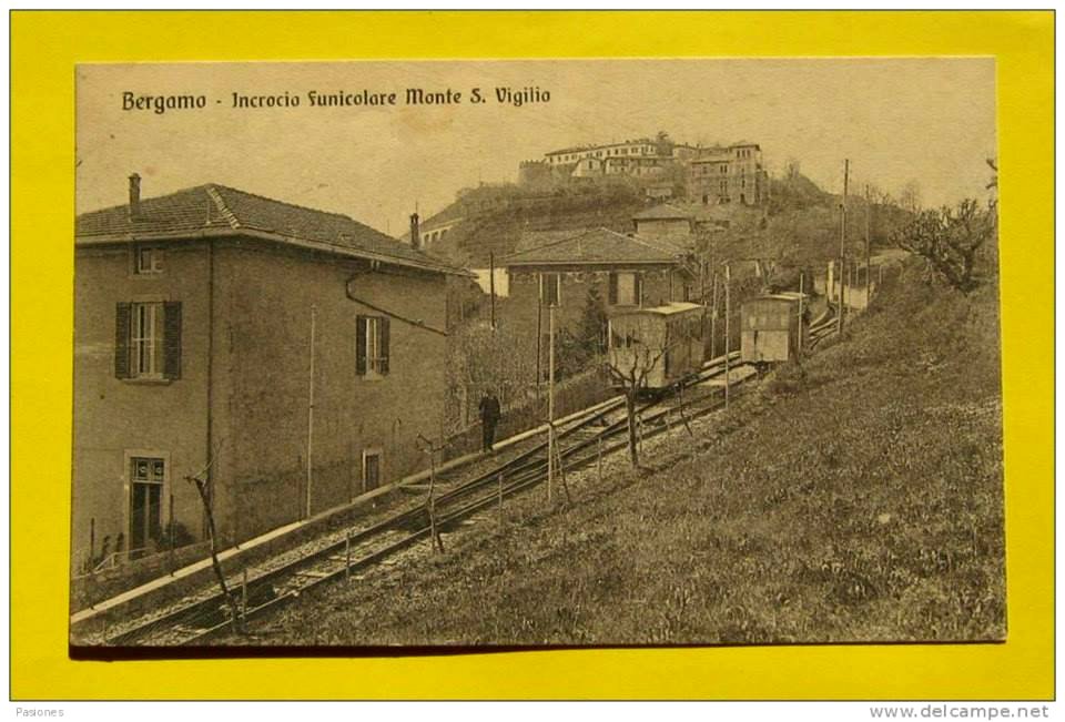 Bergamo - Incrocio funicolare Monte S. Vigilio