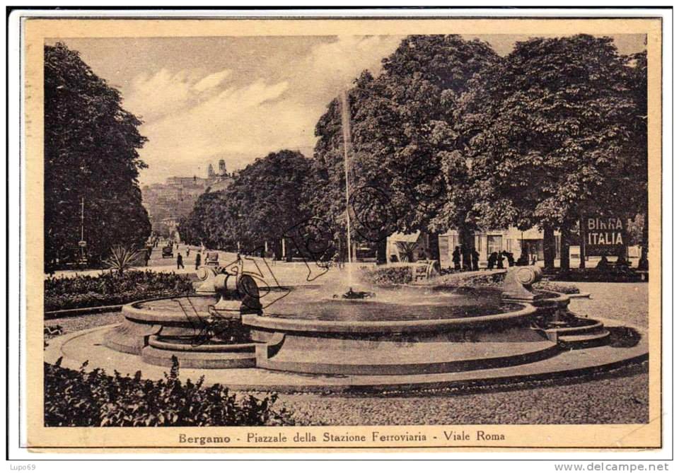 Bergamo - Piazzale della Stazione Ferroviaria - Viale Roma