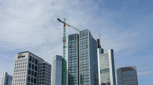 Skyscraper construction frankfurt