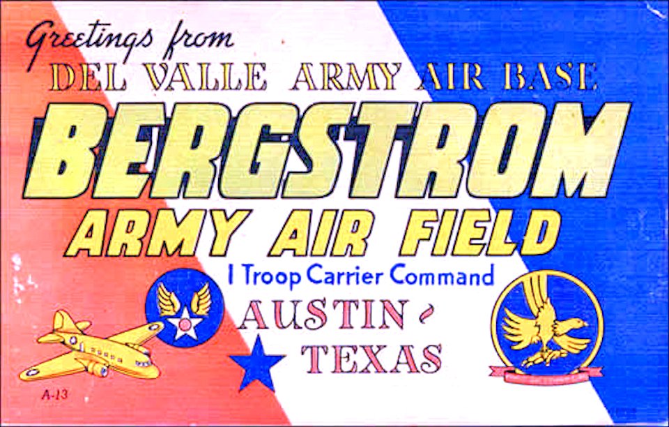 Bergstrom Army Airfield - Postcard