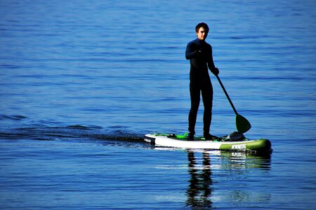 Blue a person bodensee
