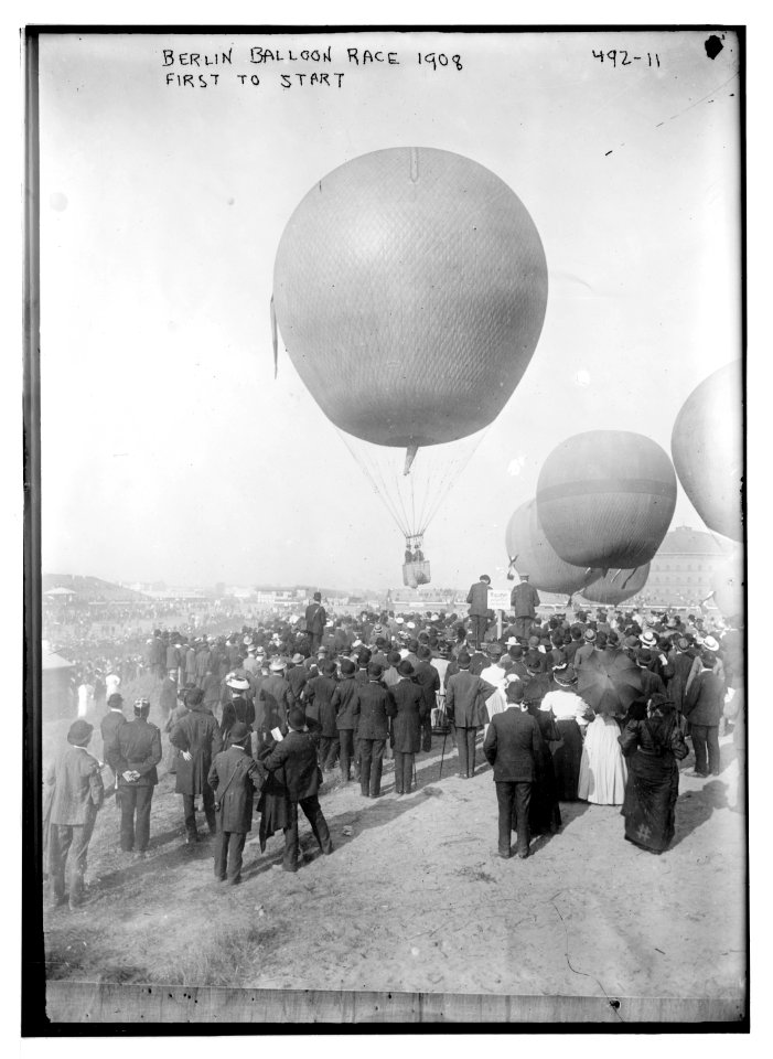 Berlin balloon race, 1908, first to start LCCN2014682374