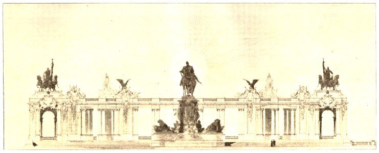 Berlin Kaiser Wilhelm Nationaldenkmal Entwurf photo