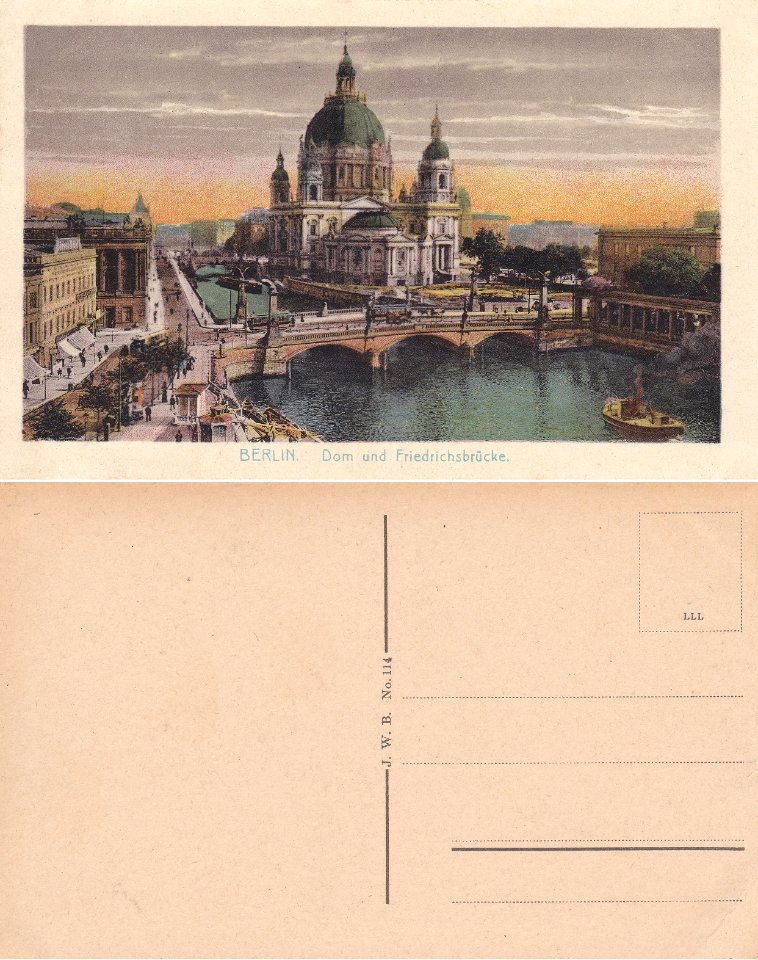 Berlin — Dom und Friedrichsbrücke vº-rº