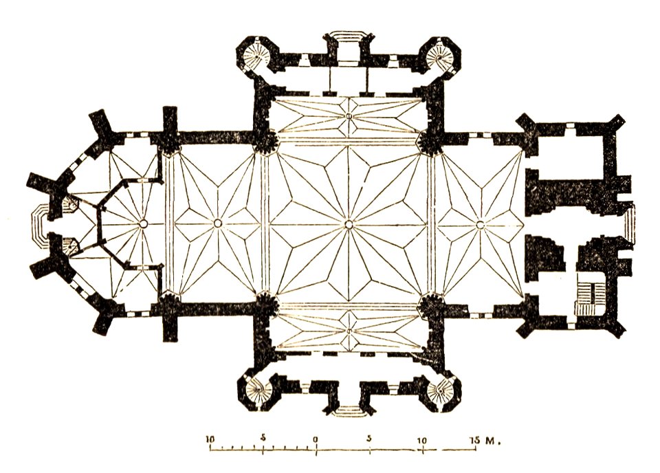 Berlin neugotische Petrikirche Coelln Grundriss