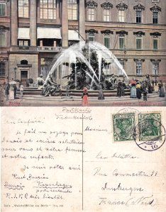 Berlin — Schloßplatz und Neptunbrunnen vº-rº