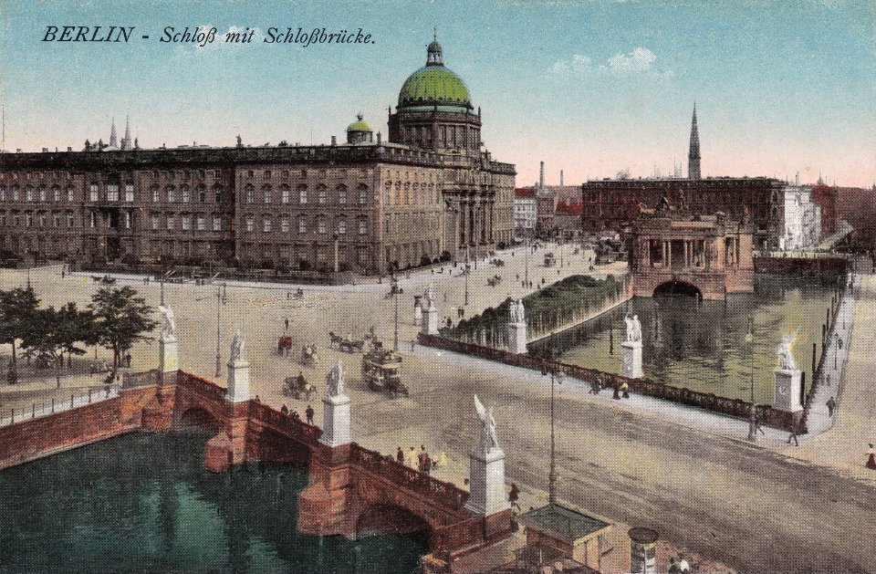 Berlin — Schloß mit Schloßrücke