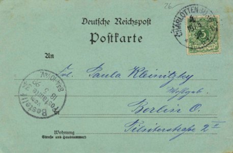Berlin, Charlottenburg, Berlin - Bahnhof (back) (Zeno Ansichtskarten)