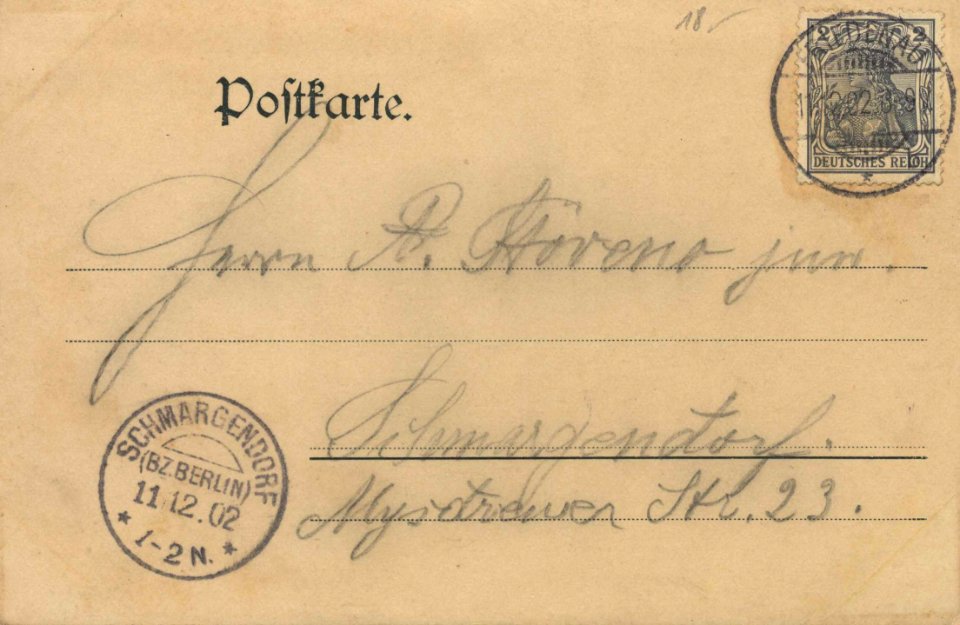 Berlin, Kreuzberg, Berlin - Deutscher Hof, Apollosaal (back) (Zeno Ansichtskarten)
