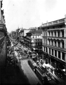 Berlin, Leipziger Straße, Ecke Friedrichstraße, 1907