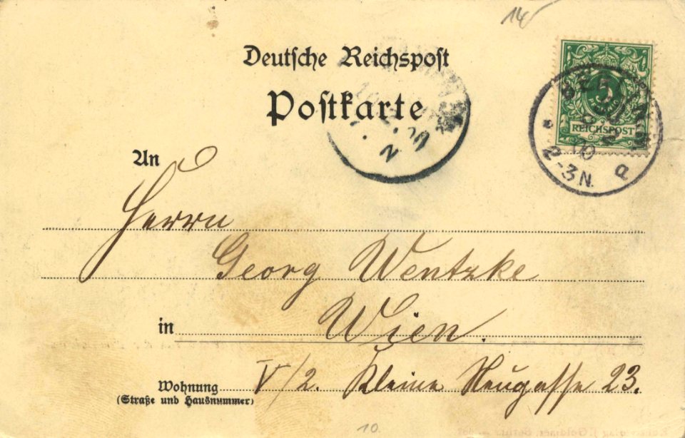 Berlin, Mitte, Berlin - Alt Berlin von der Fischerbrücke (back) (Zeno Ansichtskarten)