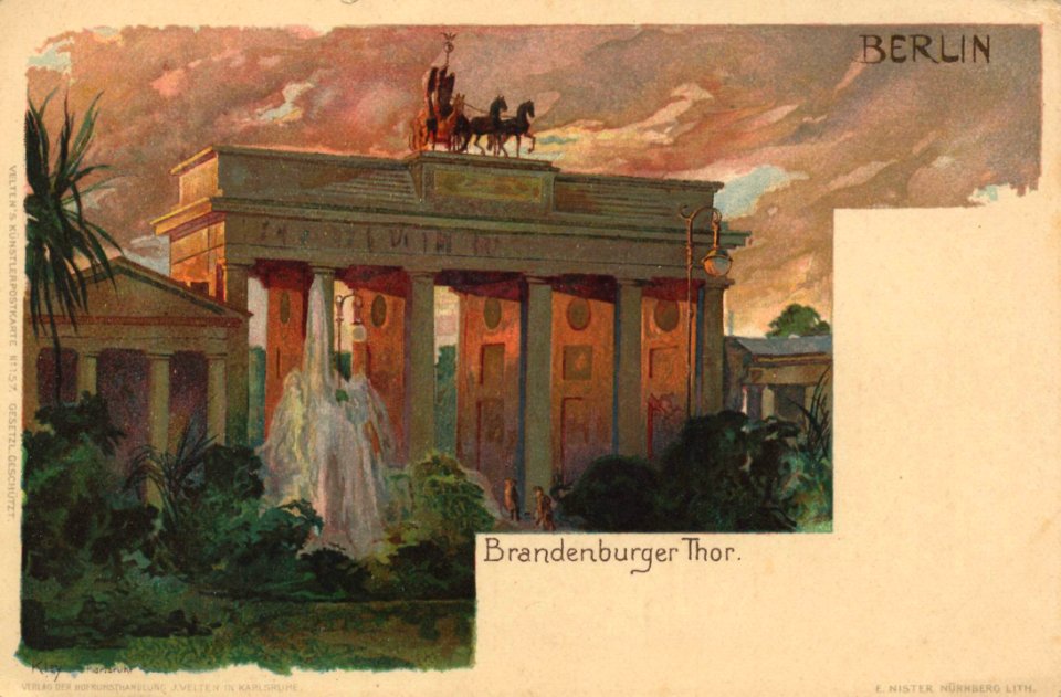 Berlin, Mitte, Berlin - Brandenburger Tor (Zeno Ansichtskarten)