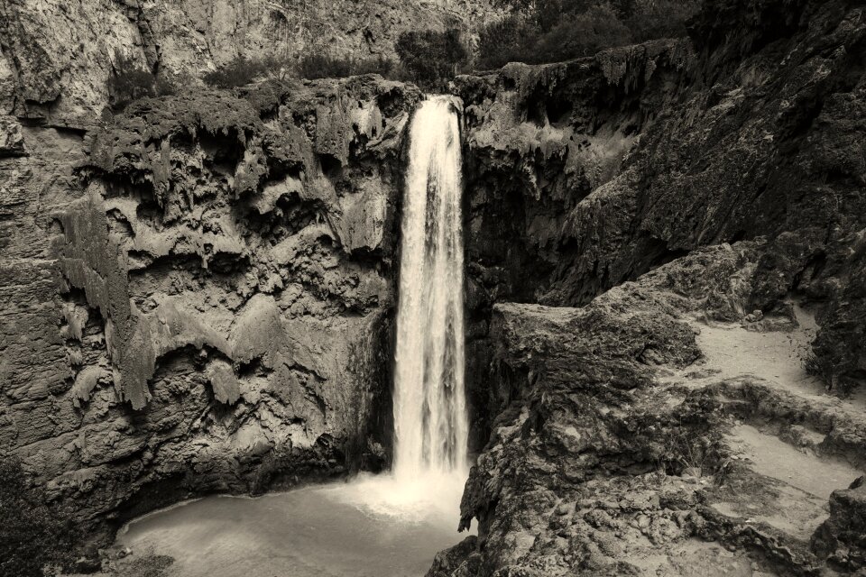 Water mountains rock