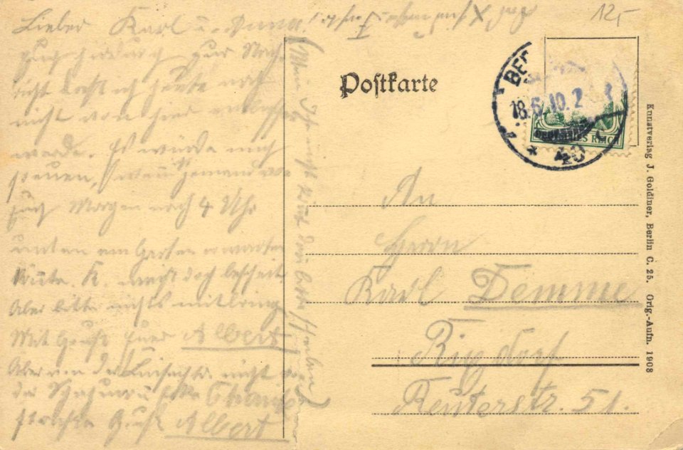 Berlin, Mitte, Berlin - Charité, Sommerlazarett (back) (Zeno Ansichtskarten)