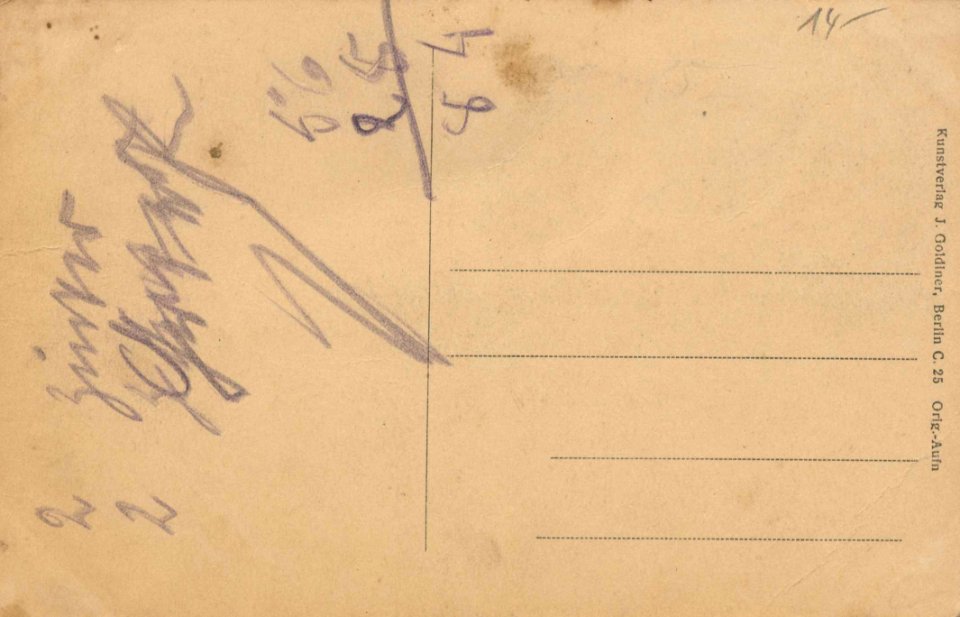 Berlin, Charlottenburg, Berlin - Garnisonslazarett (back) (Zeno Ansichtskarten)