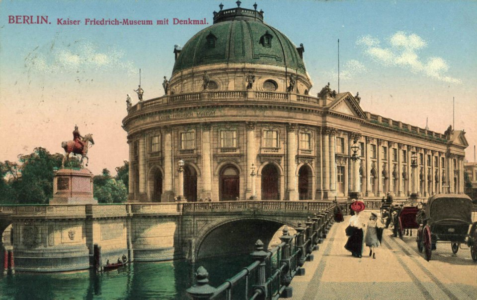 Berlin, Mitte, Berlin - Kaiser-Friedrich-Museum mit Denkmal (Zeno Ansichtskarten)