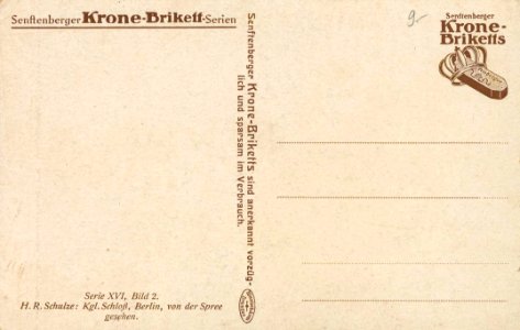 Berlin, Mitte, Berlin - Kgl. Schloss, Spreeseite (back) (Zeno Ansichtskarten)