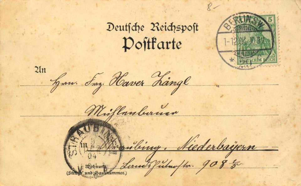 Berlin, Mitte, Berlin - Neue Friedrichstraße, Grunerstraße, Amtsgericht I. (back) (Zeno Ansichtskarten)