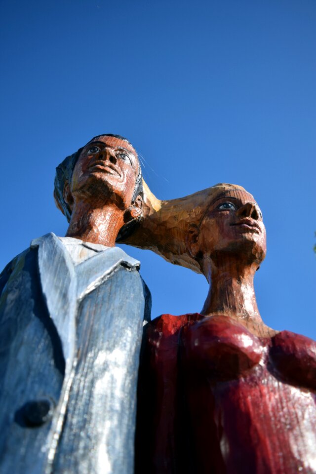 Hand carved art holzfigur