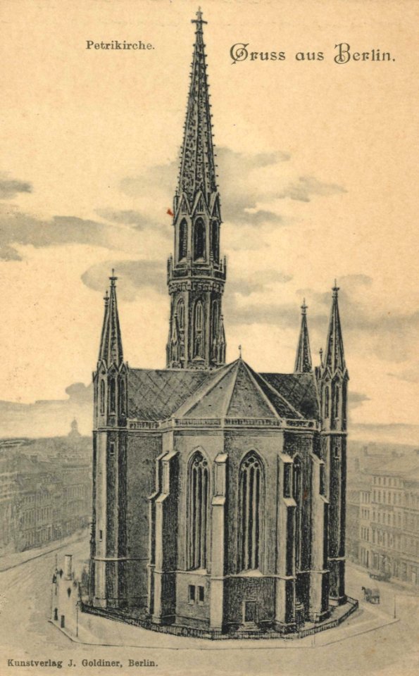 Berlin, Mitte, Berlin - Petrikirche (Zeno Ansichtskarten)
