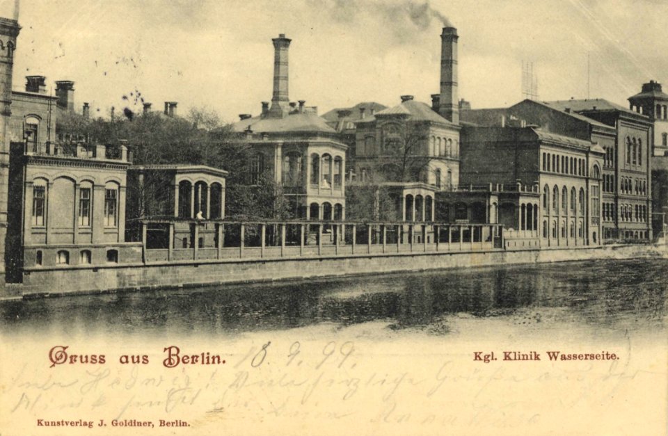 Berlin, Mitte, Berlin - Charité, Wasserseite (Zeno Ansichtskarten)