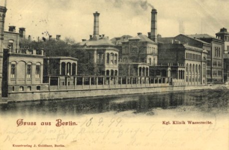 Berlin, Mitte, Berlin - Charité, Wasserseite (Zeno Ansichtskarten)