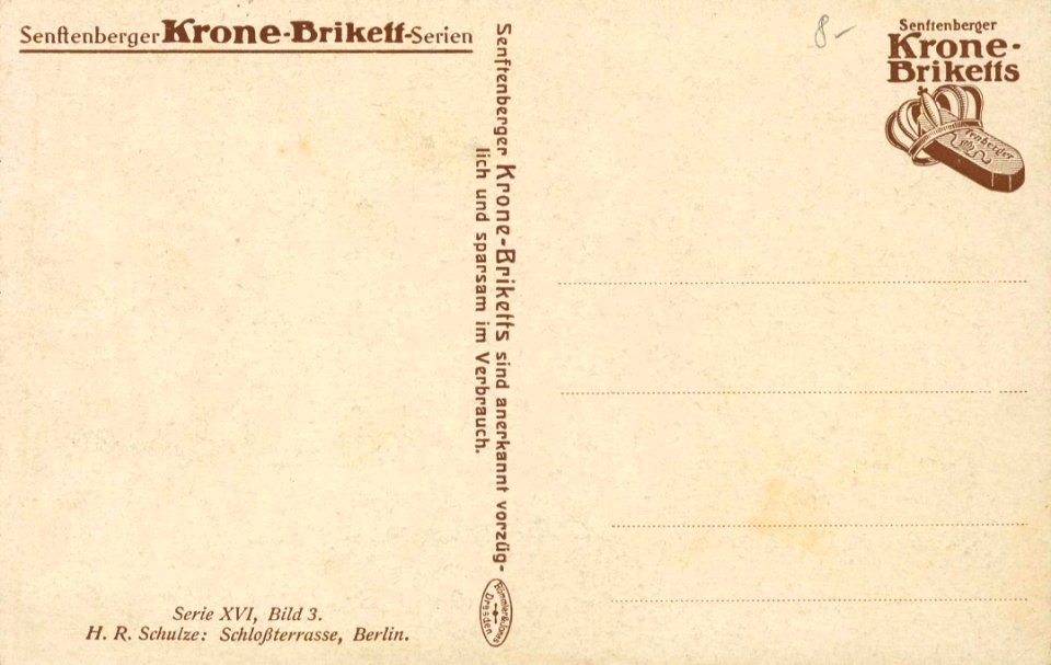 Berlin, Mitte, Berlin - Schlossterrasse (back) (Zeno Ansichtskarten)