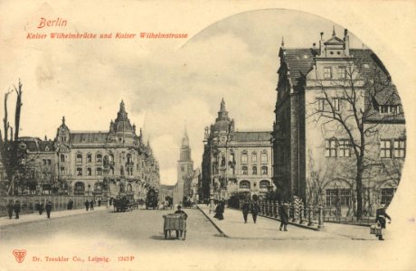 Berlin, Mitte, Berlin - Kaiser-Wilhelm-Straße, Kaiser-Wilhelm-Brücke (Zeno Ansichtskarten)
